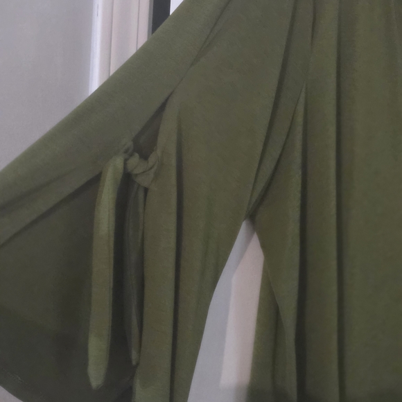 Cato Long Sleeve Olive Top - Picture 4 of 4